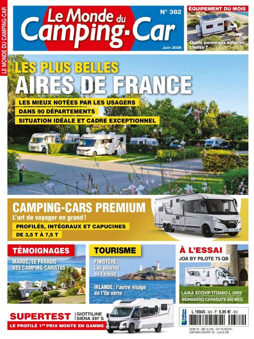 Cover image for Le monde du camping-car